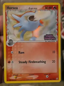 Horsea 66/110 Common Reverse Holo Stamped Holon Phantoms Pokemon Card - Image 1
