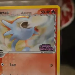 Horsea 66/110 Common Reverse Holo Stamped Holon Phantoms Pokemon Card - Image 3