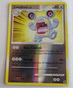 Loudred 44/106 Great Encounters Reverse Holo Pokemon Card 2008 - Image 2