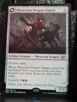 Phyrexian Dragon Engine 163 Rare The Brothers' War Magic: The Gathering NM - Image 1
