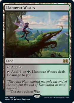 NM Foil Llanowar Wastes 264 - Image 1