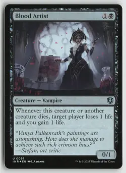 Blood Artist 97 Uncommon Innistrad Remastered Magic: The Gathering Foil LP - Image 1