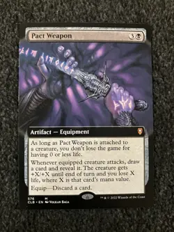 Magic MTG - Pact Weapon (Extended Art) - Baldur's Gate CLB - Image 1