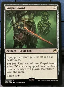 VORPAL SWORD 124 Adventures In Forgotten Realms MTG Magic NM - Image 1