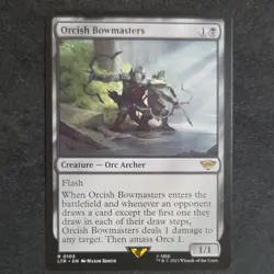 Wizards of the Coast Magic: The Gathering Orcish Bowmasters Rare Black Creature - Image 1