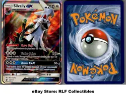 2017 Pokemon, S&M Crimson Invasion, #90/111 Silvally GX, Holo Ultra Rare (b) - Image 1