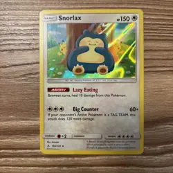Snorlax 158/214 - Sun & Moon Unbroken Bonds Holo Rare Pokemon TCG NM - Image 1