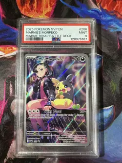 Marnie's Morpeko #206 Pokemon TCG Black Star Promo PSA 9 Mint - Image 1