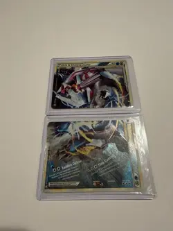 Palkia & Dialga Legend 101/102 and 102/102 Triumphant Holo Pokemon Top & Bottom - Image 1