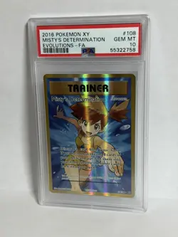 2016 Pokemon XY Evolutions - Misty’s Determination FA 108/108 - PSA 10 GEM MINT - Image 1