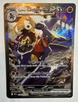 Pokemon Cynthia's Garchomp EX Special Illustration Rare Holo 232/182 330 HP - Image 1