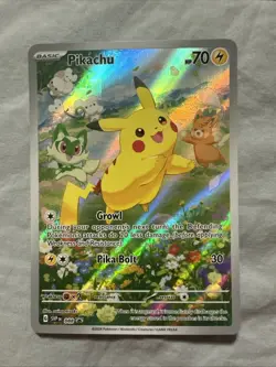 Pikachu 088 Pokemon TCG Sv: Scarlet & Violet Promo Cards Full Art Holo NM - Image 1