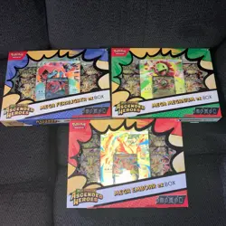 Pokemon TCG: Mega Evolutions Ascended Heroes Mega Ex Box Set Of 3 Sealed. - Image 1
