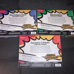 Pokemon TCG: Mega Evolutions Ascended Heroes Mega Ex Box Set Of 3 Sealed. - Image 2