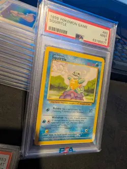 1999 Squirtle 63/102 Pokemon PSA 9 BASE SET - Image 3