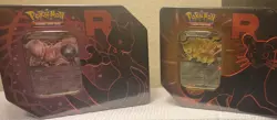 Pokemon TCG Team Rocket MewTwo and Persian Tins(Brand New-Sealed) Lot of 2 - Image 1