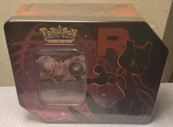 Pokemon TCG Team Rocket MewTwo and Persian Tins(Brand New-Sealed) Lot of 2 - Image 2