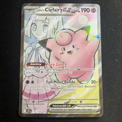 Pokemon TCG: Lillie’s Clefairy EX 173/159 Journey Together Full Art NM Condition - Image 1
