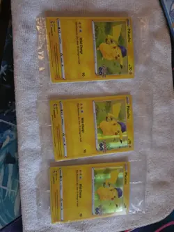 POKEMON SEALED PIKACHU 028/078 POKEMON GO STAMPED PROMO PLAYSET X4 - Image 1