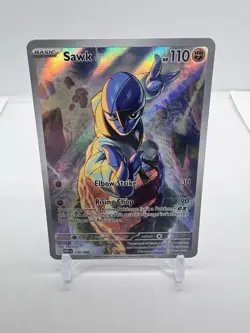 Pokemon TCG Sawk 130/086 Illustration Rare Sv: White Flare NM - Image 1
