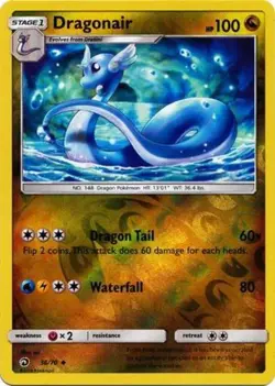 Lightly Played Dragonair - 36/70 - Uncommon - Reverse Holo Pokemon Dragon Majest - Image 1