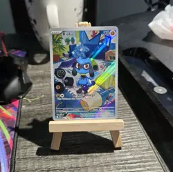 Pokemon TCG: Riolu SV1 Holo Illustartion Rare Full Art NM #215/198 - Image 1
