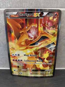Pokemon TCG Charizard EX XY121 Holographic Black Star Promo 2016 Jumbo - Image 1