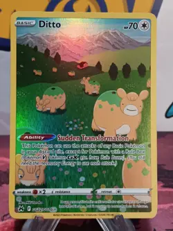 Ditto GG22/GG70 Holo Crown Zenith Galarian Gallery Pokemon NM - Image 1