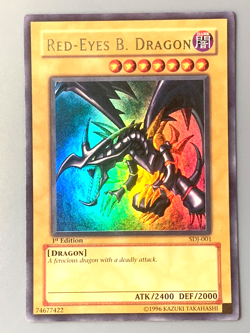 yugioh Red-Eyes B. Dragon SDJ-001 Ultra Rare 1st Edition near mint - Image 2