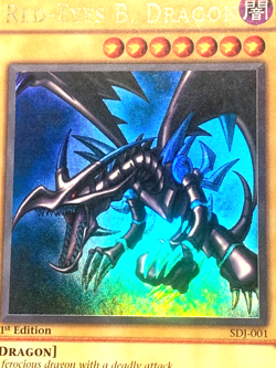 yugioh Red-Eyes B. Dragon SDJ-001 Ultra Rare 1st Edition near mint - Image 4