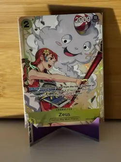 Zeus OP11-106 Alt Art A Fist of Divine Speed One Piece Card Game English - Image 1