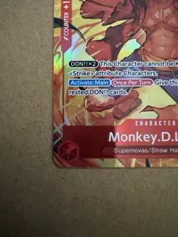 Bandai Monkey.D.Luffy OP01-024 Super Rare SR Foil Alternate Art —N. Mint Alt Art - Image 5