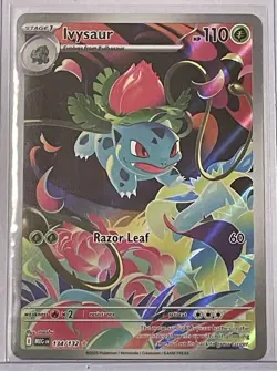 Pokemon TCG Mega Evolution Ivysaur Card 134/132 IR NM Condition - Image 1