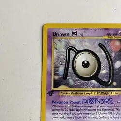 Unown [N] 50/75 Uncommon 1st Edition Neo Discovery Pokemon Card EX/LP - Image 3