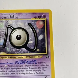 Unown [N] 50/75 Uncommon 1st Edition Neo Discovery Pokemon Card EX/LP - Image 4