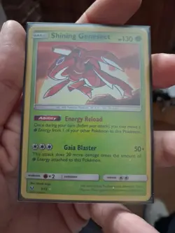 Pokemon Shining Genesect 9/73 Shining Legends Shiny Holo Rare Card - Image 1