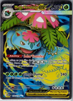 Mega Venusaur ex 155/132 ME01: Mega Evolution - Pokemon Card - NM - Image 1