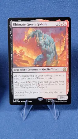 Ultimate Green Goblin Extended Art Foil NM AND Regular MTG Marvel's Spider-Man - Image 4