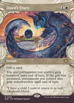 1x Dawn's Truce - Extended Art Showcase NM Eng MTG - Bloomburrow - Image 1
