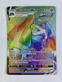 Metagross VMAX 2021 Pokemon SWSH Chilling Reign Secret Rare #208/198 * Near Mint - Image 1