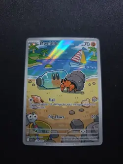 Pokemon Dwebble 129/086 Sv: Black Bolt Holo Illustration Rare English 70 HP - Image 1