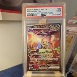 Pokemon TCG Raging Bolt EX 208/162 Temporal Forces PSA 9 - Image 1