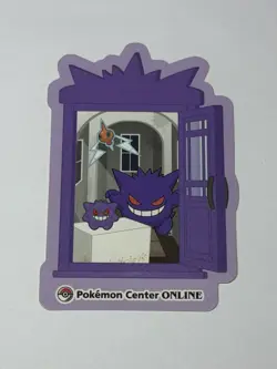 M1426 Gengar Japanese Pokemon Center Pikachu Prize Award Sticker NM - Image 1
