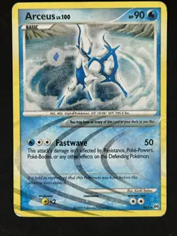 Arceus Lv.100 - AR4 - Holo Rare - Pokemon TCG - Platinum Arceus 2009 swirl 🌀 - Image 1