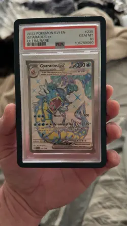 Pokemon Gyarados ex 225/198 Ultra Rare Holo SV01 PSA 10 English TCG - Image 1