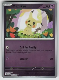 Mimikyu 042/094 Common Phantasmal Flames Pokemon Reverse Holo Near Mint - Image 1