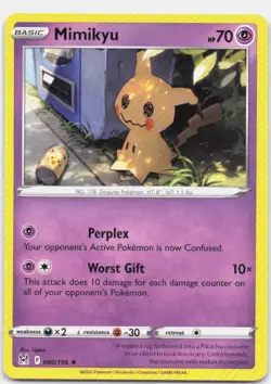 Mimikyu 080/196 Rare Lost Origin Pokemon Near Mint - Image 1