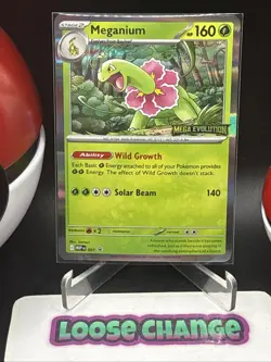 Meganium - MEP001 - Pokemon Mega Evolution Prerelease Holo Promo NM - Image 1