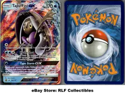 2017 Pokemon, S&M Burning Shadows, #39a/147 Tapu Fini GX, Alternate Art Holo - Image 1