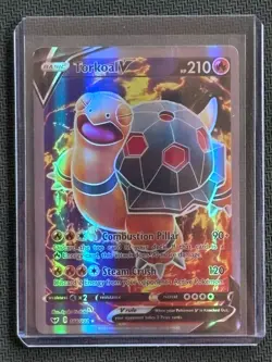 Pokemon Torkoal V 188/202 Sword & Shield Full Art Ultra Rare Holo Near Mint - Image 3